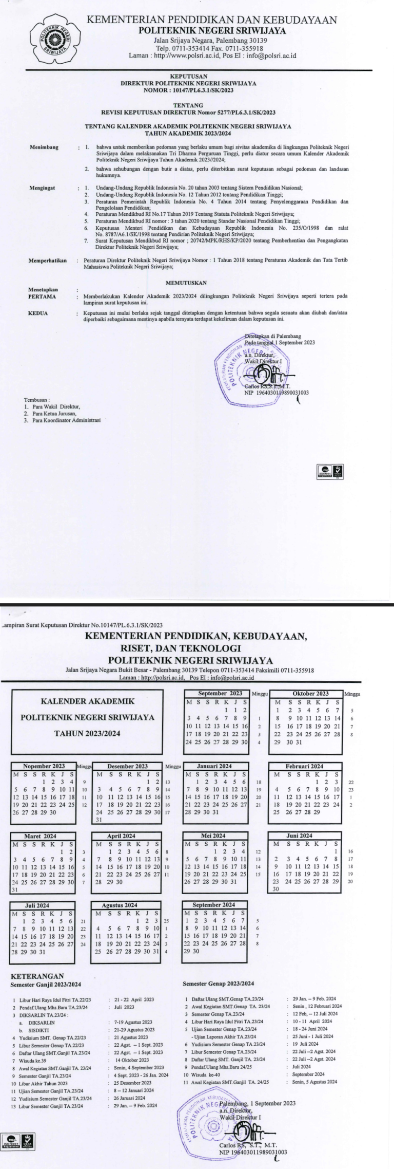 Kalender Akademik Tahun Ajaran 2023/2024 – Teknik Komputer Politeknik ...